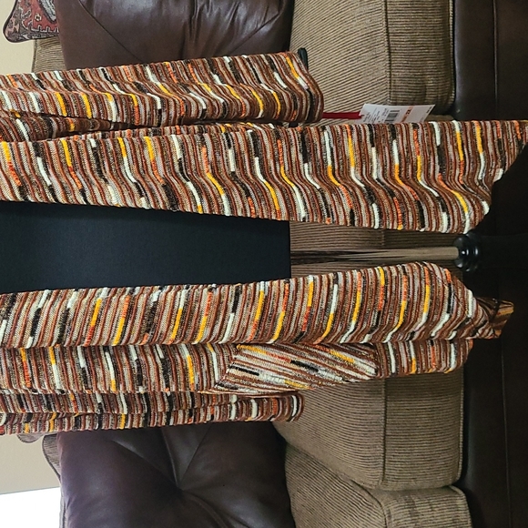 Ruby Rd. Women’s Textured Stripe Open-Front Cardigan 2X - Picture 2 of 9